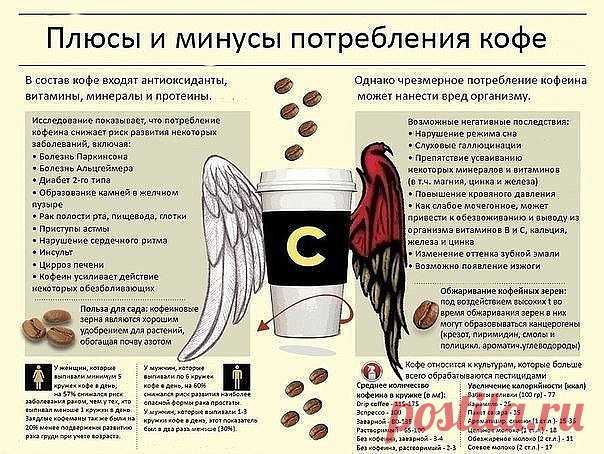 Плюсы и минусы потребления кофе 

Многие из нас любят кофе. Кто-то — потому что это просто вкусно, а кто-то использует кофе как источник энергии и заряда бодрости для работы. Мы пьем кофе утром, днем и даже вечером, решая для себя лично, когда и сколько его употреблять. Несмотря на огромное количество споров на тему пользы и вреда кофе, у этого напитка есть как свои плюсы, так и минусы. 

Jason Tham, студент St. Cloud State University в Миннесоте, собрал основные преимущес...