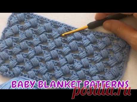 Easy Crochet Baby Blanket #KOLAY BEBEK BATTANİYE YAPIMI  -5-