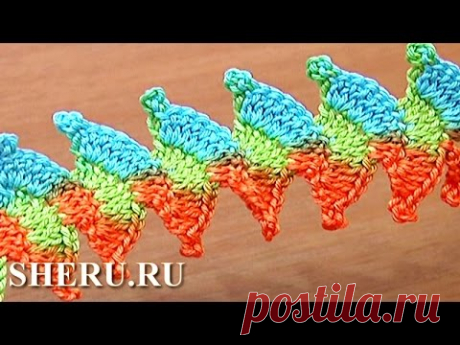 Crochet Cord With Picot Pattern Урок 4 Как вязать шнур - YouTube