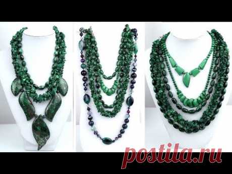 Обзор украшений из натуральных камней #izkamnei малахит лазурит