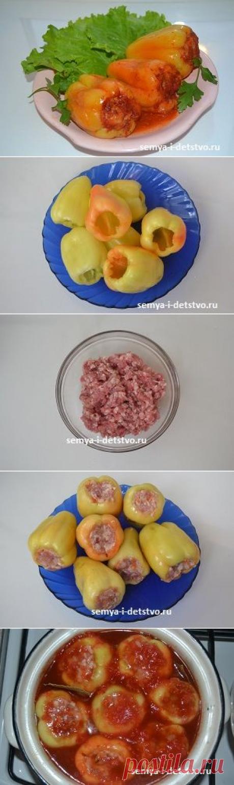 Перец фаршированный мясом и рисом | Семья и детство