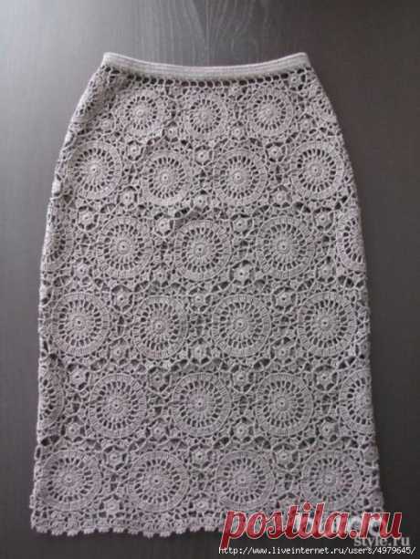 ЮБКА КРЮЧКОМ С BURDA