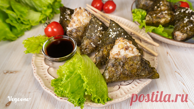 Онигири - рецепт веганский от Vege.One