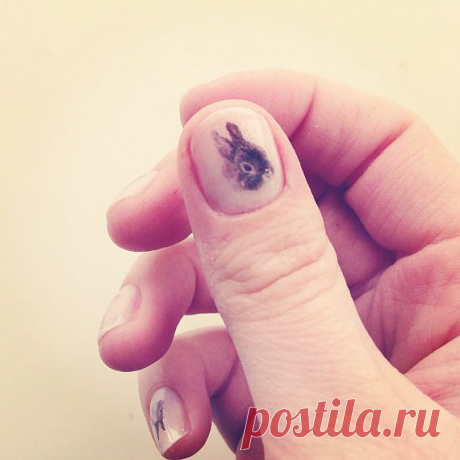 bunny nail transfers 40 rabbit nail art stickers от helloharriet