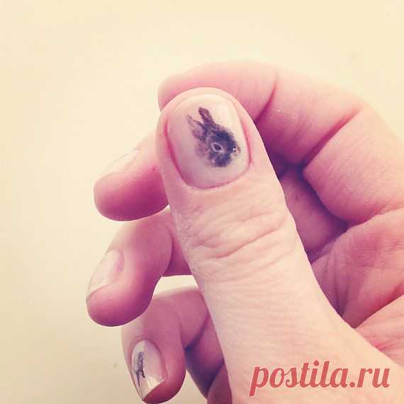 bunny nail transfers 40 rabbit nail art stickers от helloharriet