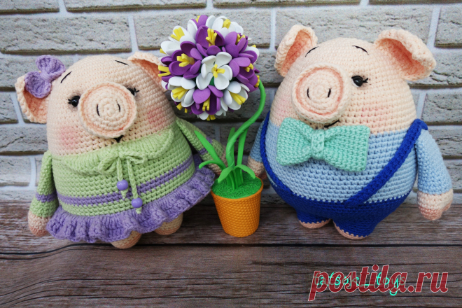 PDF Мини-пиги Даша и Аркаша. FREE amigurumi crochet pattern. Бесплатный мастер-класс, схема и описание для вязания игрушки амигуруми крючком. Вяжем игрушки своими руками! Свинка, поросенок, pig, piglet, piggy, свинья, поросёнок. #амигуруми #amigurumi #amigurumidoll #amigurumipattern #freepattern #freecrochetpatterns #crochetpattern #crochetdoll #crochettutorial #patternsforcrochet #вязание #вязаниекрючком #handmadedoll #рукоделие #ручнаяработа #pattern #tutorial #häkeln #amigurumis
