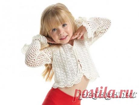 Болеро «Альва» для девочки крючком
