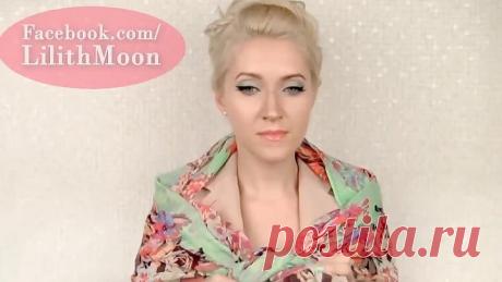 Как завязать шарф или платок на шее.