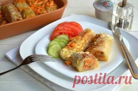 Рецепт постных голубцов с грибами