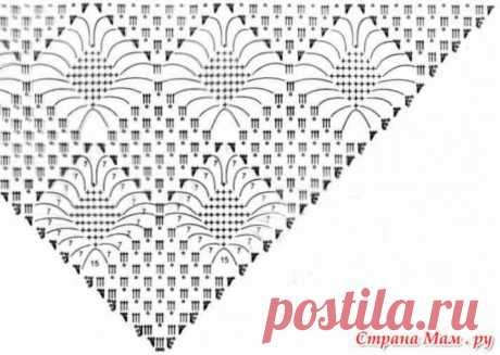Шаль крючком (схемы) - Страна Мам