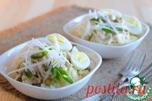 Салат с дайконом и курицей - кулинарный рецепт