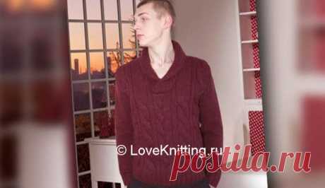 Пуловер с застежкой | Loveknitting.ru