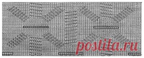 Воздушный ажурный узор из 90-х, который идеально подойдет для моделей 2019-2020