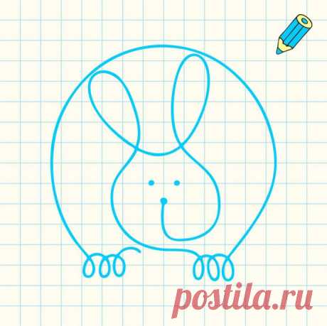 ​Рисуем с детьми, не отрывая руки
