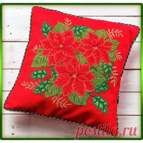 ВЫШИВКА-Подушка Оттенки сезона