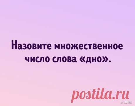 А вам слабо образовать множественное число от этих существительных? / Научный хит