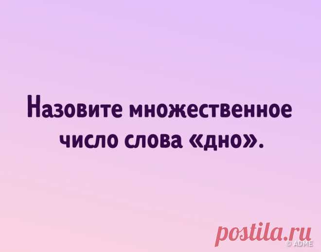 А вам слабо образовать множественное число от этих существительных? / Научный хит