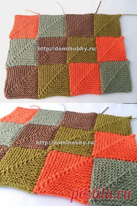 Техника вязания пэчворк спицами