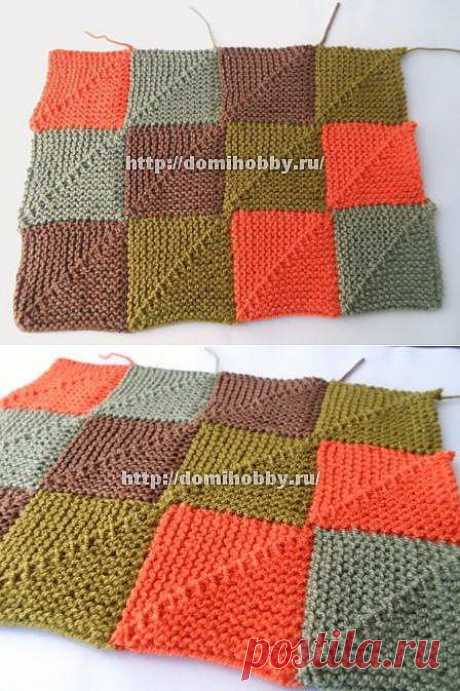 Техника вязания пэчворк спицами
