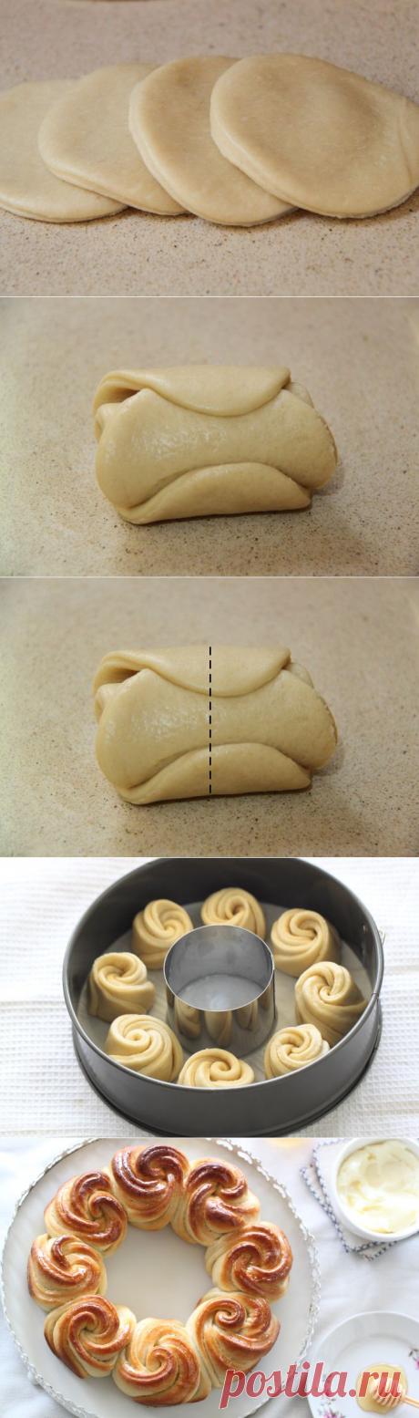 חלת דבש כתר שושנים | לחמים ומאפים| מתוקים שלי