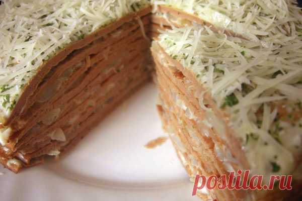 Тортик из куриной печени — Мой садочек