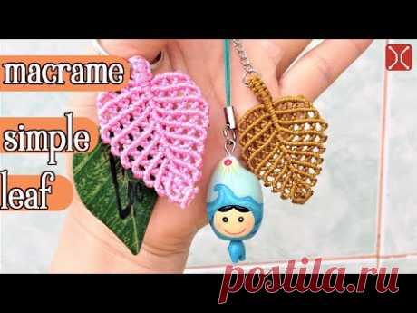 Macrame tutorial: The simple leaf - Simple leaves pattern