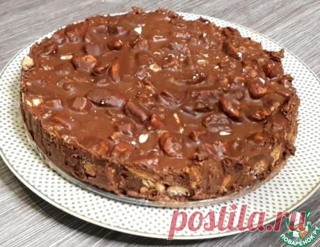 Торт без выпечки "Шоколадное безумие" Кулинарный рецепт