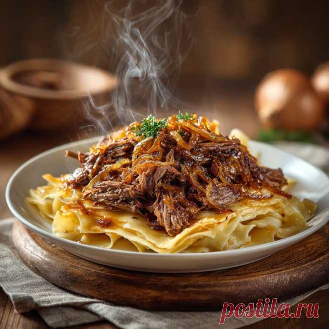 Ленивый бешбармак