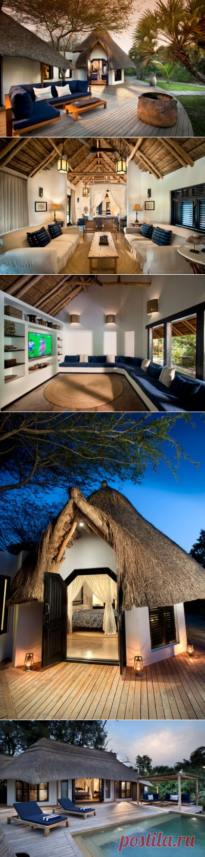 Необычный отель в экзотическом стиле на острове в Индийском океане (14 фото)