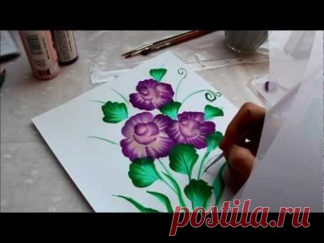 Рисуем букет цветов.