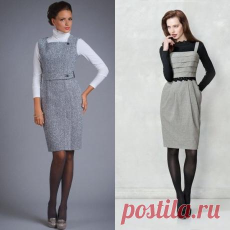 Женские теплые сарафаны | Модные платья