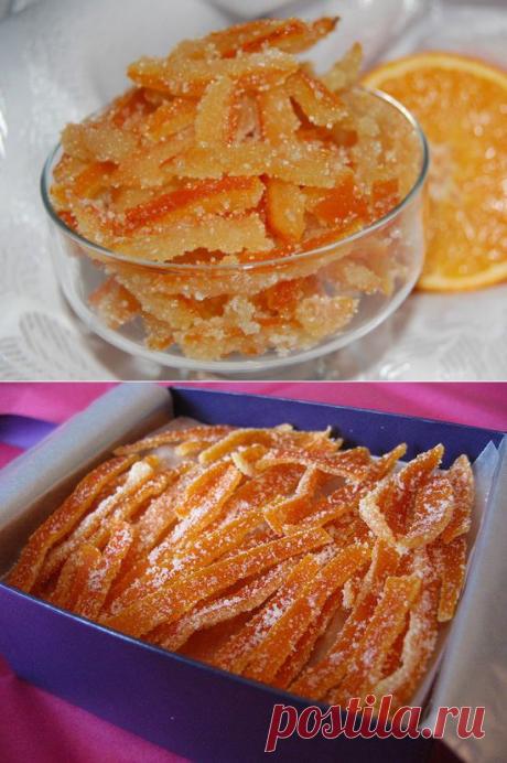 Цукаты из апельсиновых корок | Эфария