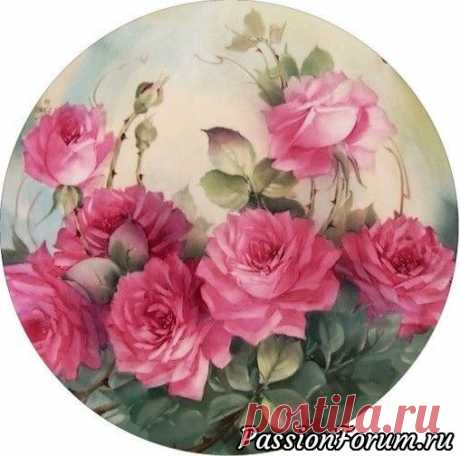 Небольшая коллекция круглых картинок для декупажа | Разное