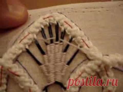 РУМЫНСКОЕ (ШНУРКОВОЕ) КРУЖЕВО... элемент кружева... видеоуроки... КЛАСС!!!!!!!!!.