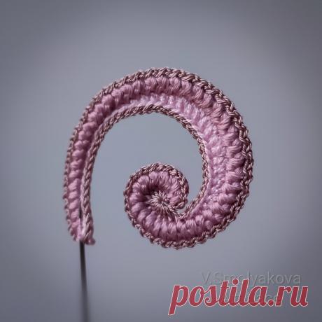 Фото МК завиток с утолщением. | V.Smolyakova Art Lace | Яндекс Дзен