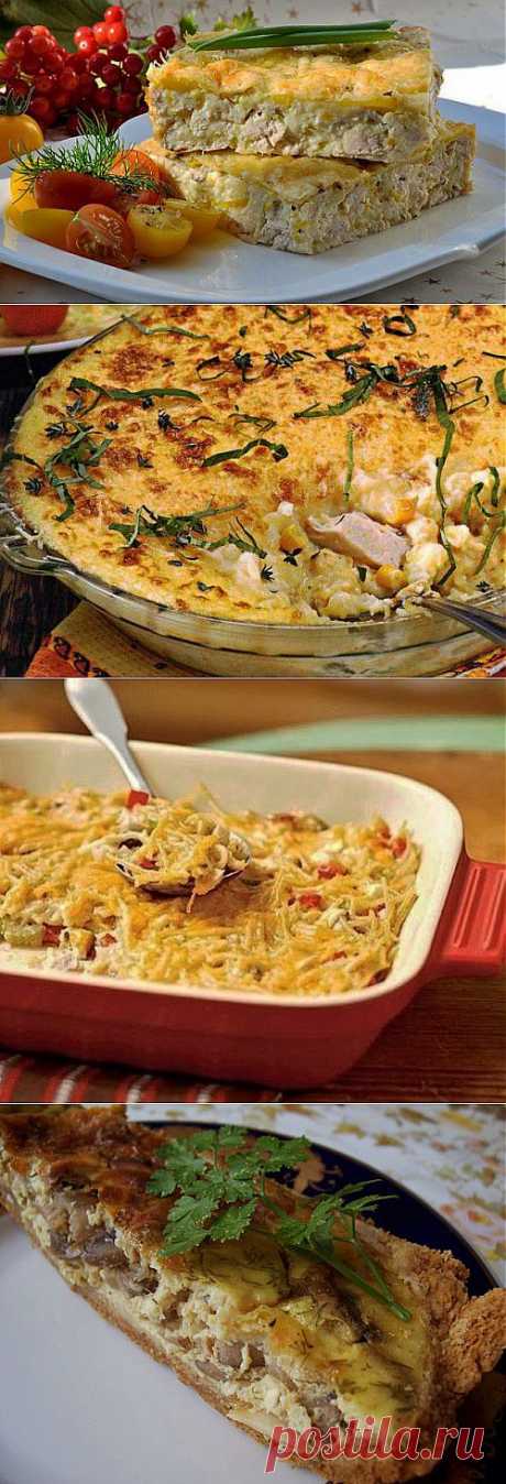 Запеканки из курицы: с овощами, макаронами и крупами / Простые рецепты