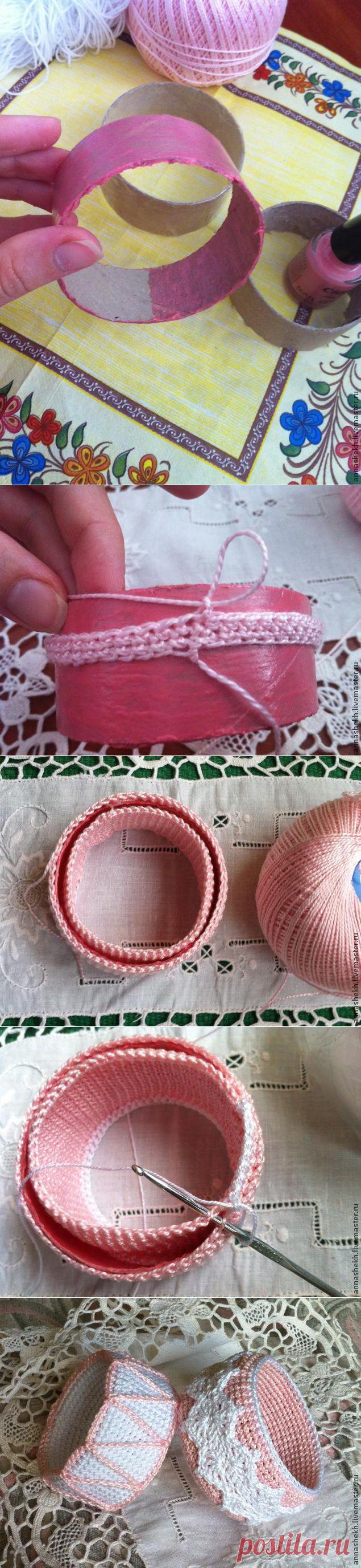 Мастер-класс: вязаный браслет крючком