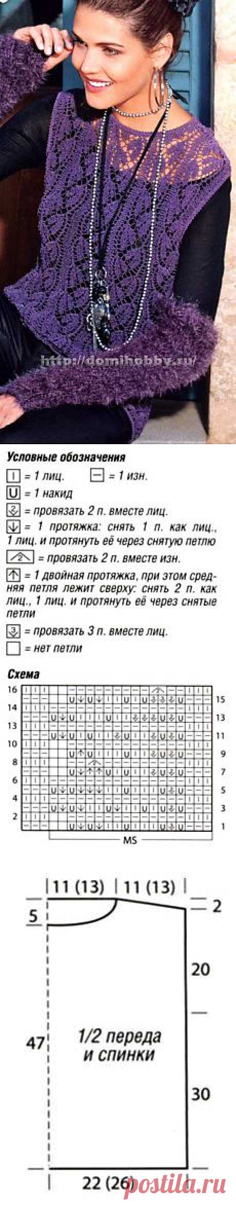 Ажурная безрукавка