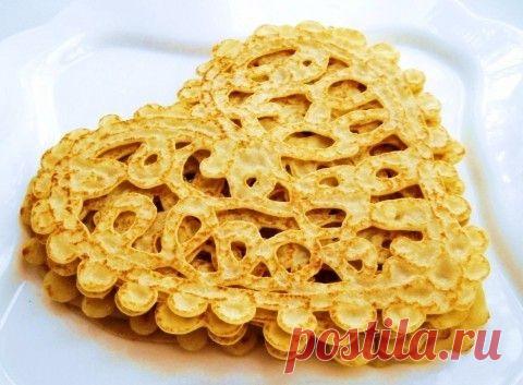 блинчики кружевные как сделать