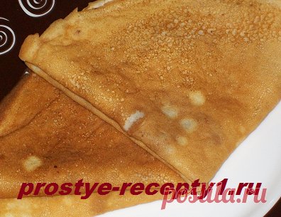 Блинчики на кислом молоке