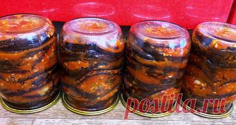 Закуска из баклажанов на зиму. Вкусная закуска под жареную картошечку