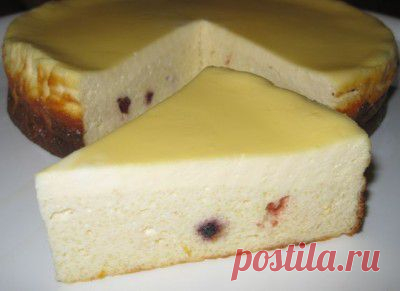 Двухэтажная творожная запеканка : Запеканки и омлеты