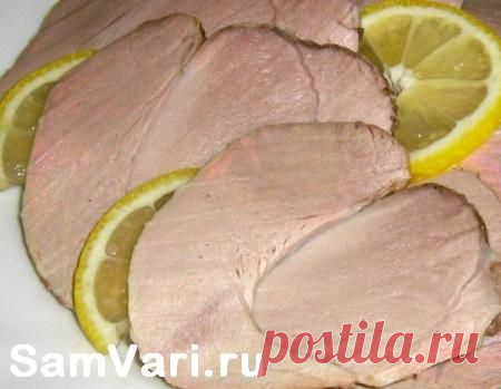 Мясо, маринованное после запекания.