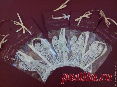 Купить Ангел с рушником вышитая подвеска для мобиля елочная игрушка - белый, фнгел с рушником