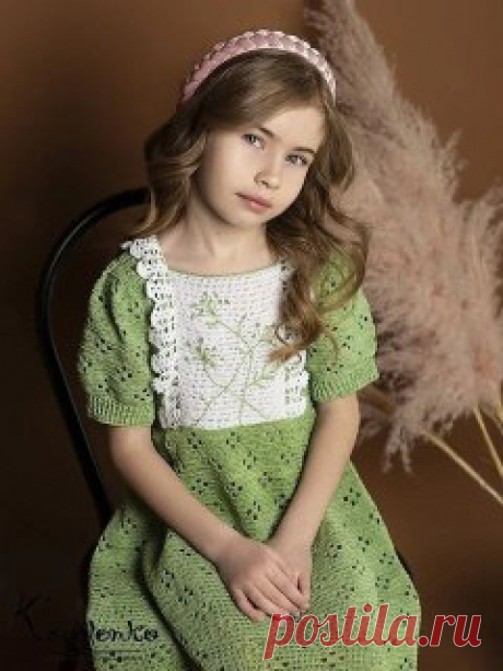 Ручки вяжут и шьют | Вязание и рукоделие Платье "Анетта" крючком 👗