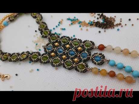 Diy video tutorial ,,VETRI,, in col. con la #Beebeecraft #girocollo #bracciale #orecchini #pulsera 🥰