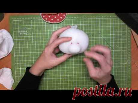 Снеговик из капрона 1