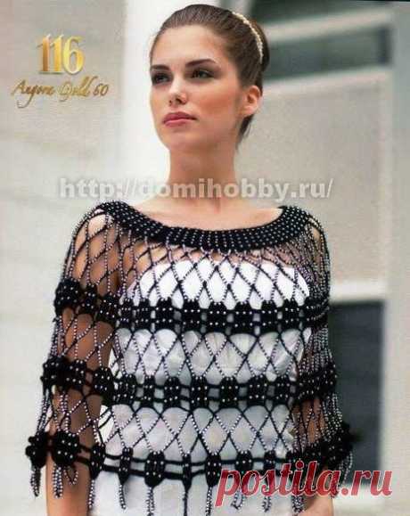 Пелерина крючком