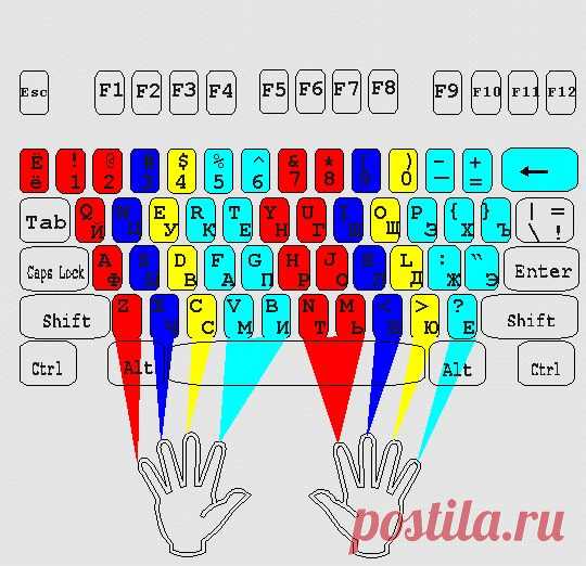 Как быстро научиться печатать вслепую. Обучение слепой печати