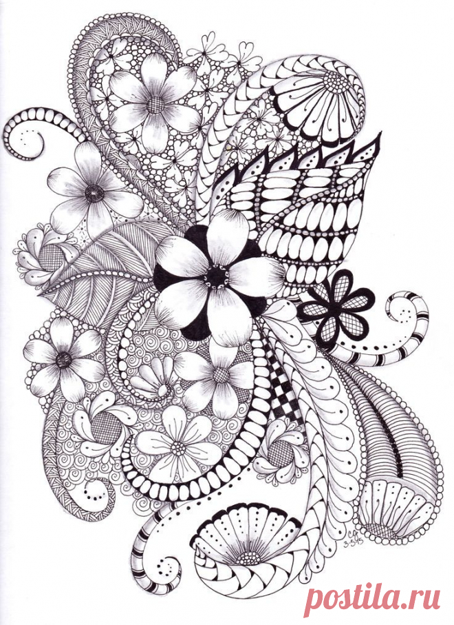 Shading with Pen....or what I do with those Old Microns